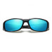 Ochelari de soare polarizati - protectie UV - Techsuit TR90 (MM108) Bright Black - Ice Blue