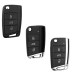 Husa cheie auto Techsuit compatibila cu VW Polo, Jetta Skoda Rapid Seat Toledo - negru Husa cheie auto Techsuit compatibila cu VW Polo, Jetta Skoda Rapid Seat Toledo - negru