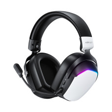 Casti Gaming Wireless Acefast H11, RGB, BT / Wi-FI / Wired, Albe Casti Gaming Wireless Acefast H11, RGB, BT / Wi-FI / Wired, Albe
