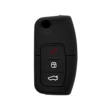 Husa cheie auto Techsuit compatibila Ford Mondeo, Focus - negru