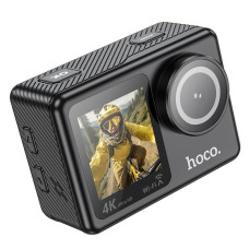 Camera Video, Action/Sport Hoco (DV101), cu ecran Dual LCD, UHD 4K/30fps, HDMI, Negru