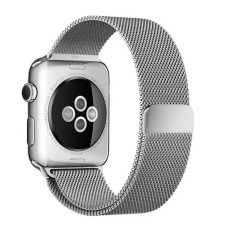 Curea Apple iWatch 42-44-45 mm Milanese Loop argintiu