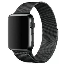 Curea Apple iWatch 42-44-45 mm Milanese Loop negru